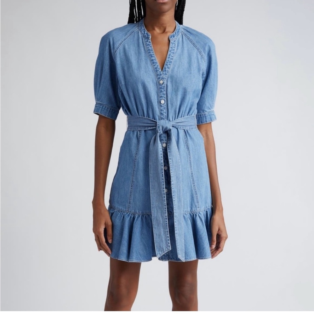 Veronica Beard Blue Denim Mini Dress